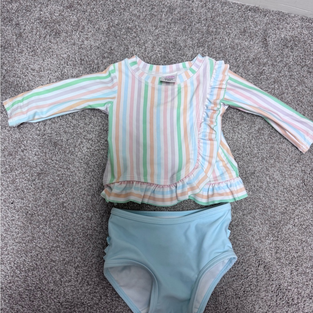 Striped Kids Swim Set
